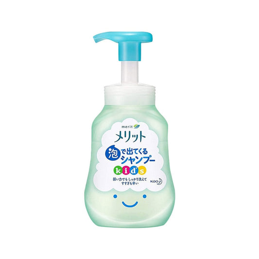 KAO Merit Kids Foaming Shampoo - Gentle, Easy-to-Use Formula for Clean and Fresh Hair