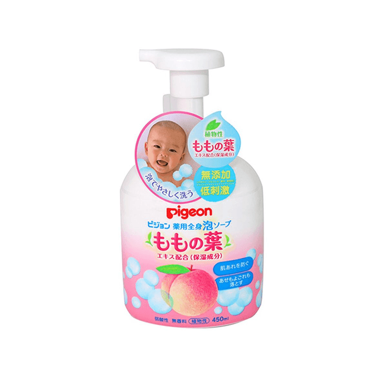 Pigeon Baby Shampoo & Body Wash with Peach Leaf Essence - Gentle Care for Newborns