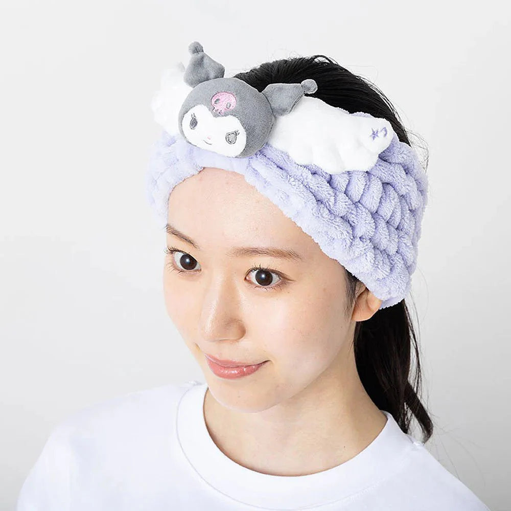 Sanio Kuromi Wings Plush Headband Spa Headband