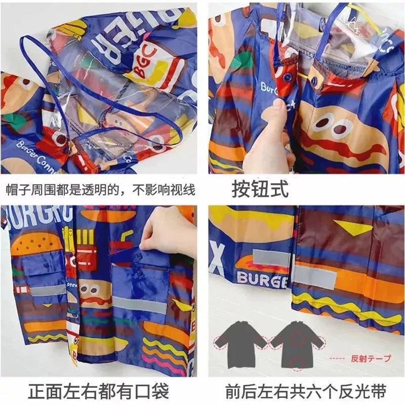 Skater RACO1 Kids' Raincoat For Kid 110-125cm Burger Conx