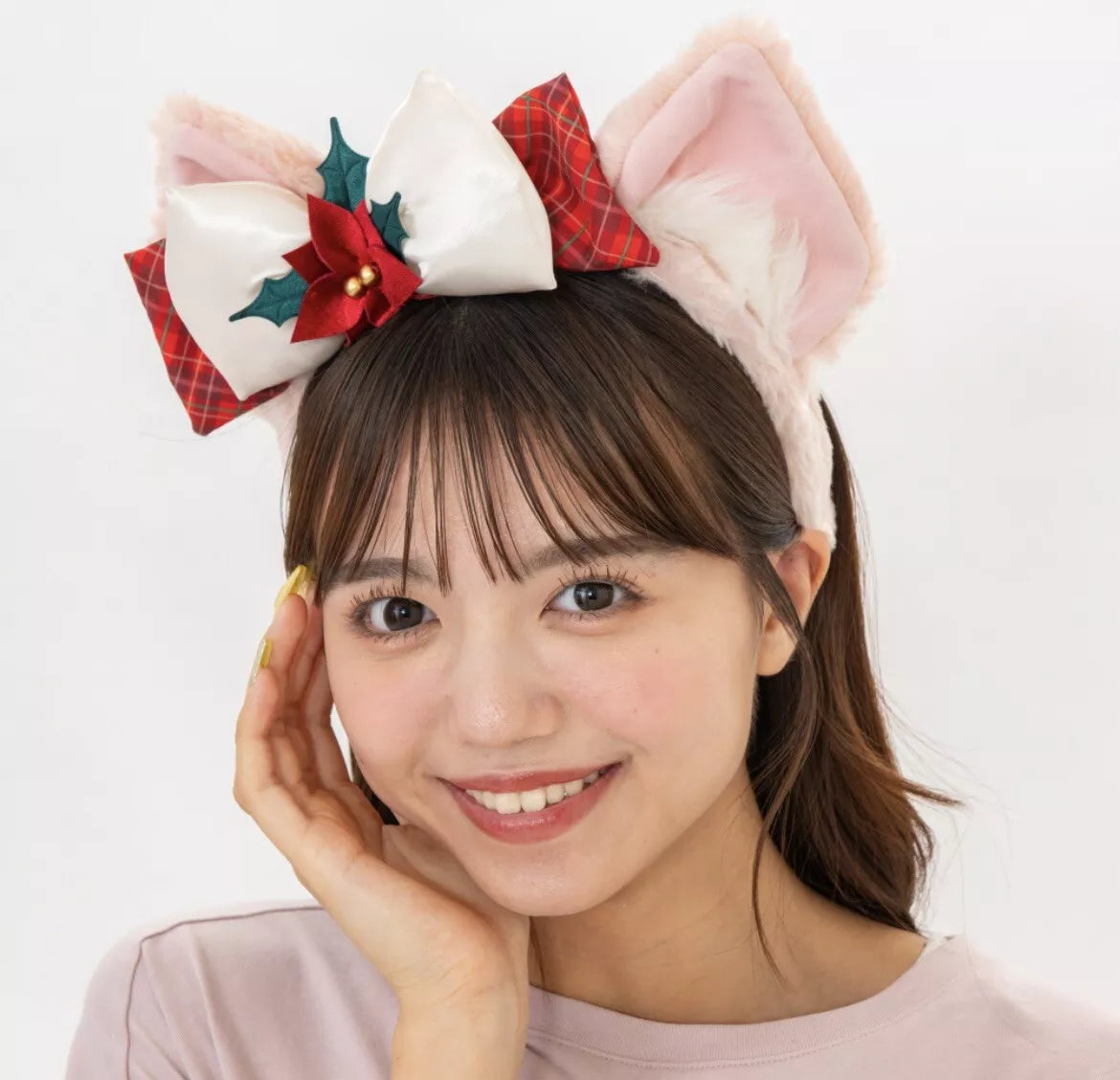 Tokyo Disney Resort Christmas Headband Lina Bell Japan 2024 Pink