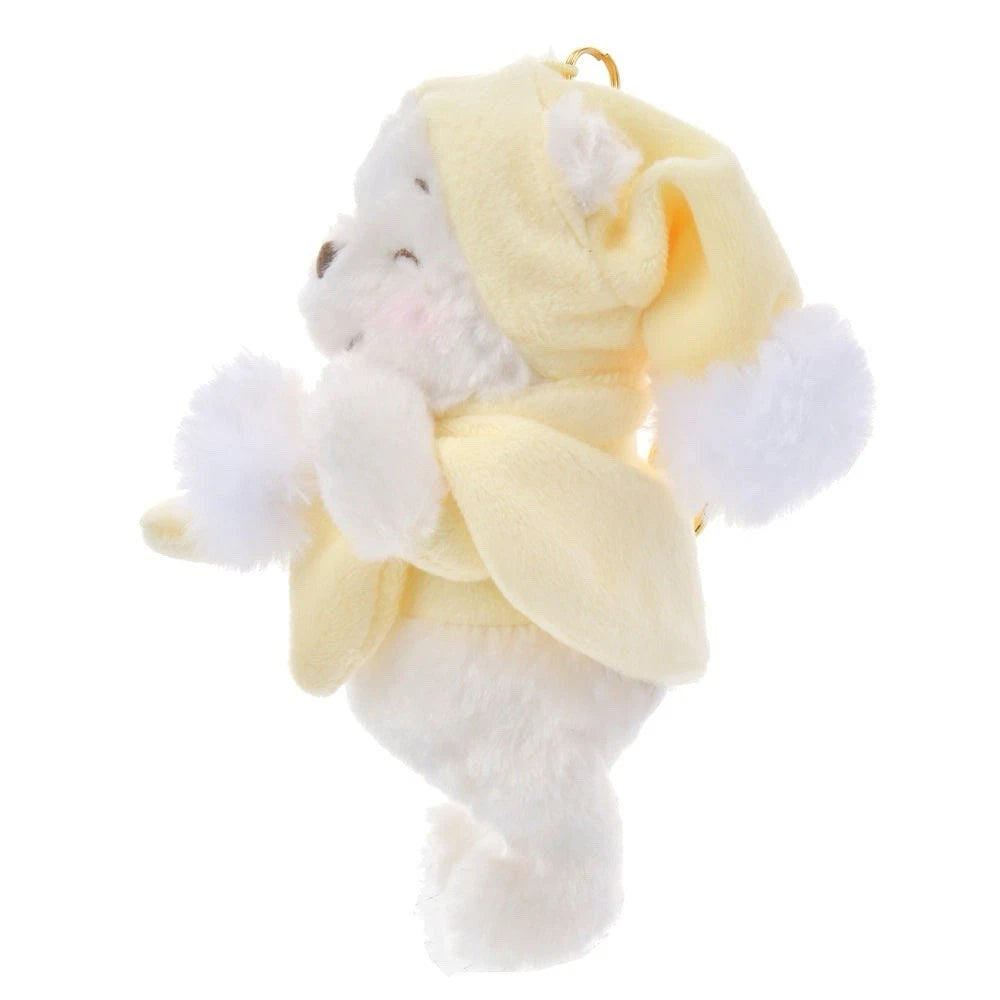 Tokyo Disney Store Winnie the Pooh Plush Keychain Yellow Christmas 2024
