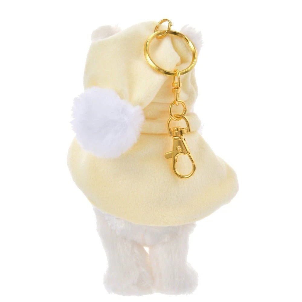Tokyo Disney Store Winnie the Pooh Plush Keychain Yellow Christmas 2024