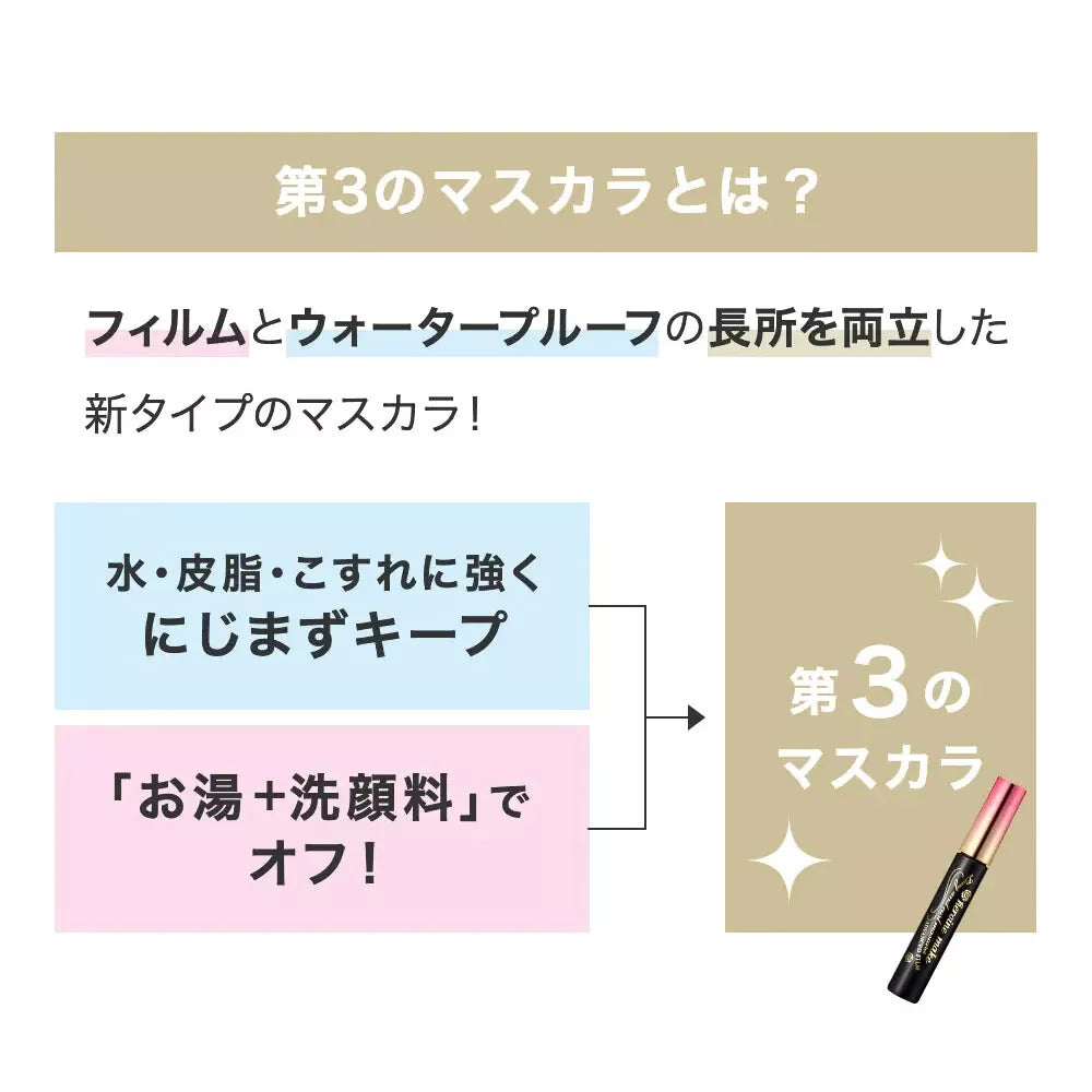 Isehan Kiss Me Heroine Make Micro Mascara Advanced Film - 01 Black