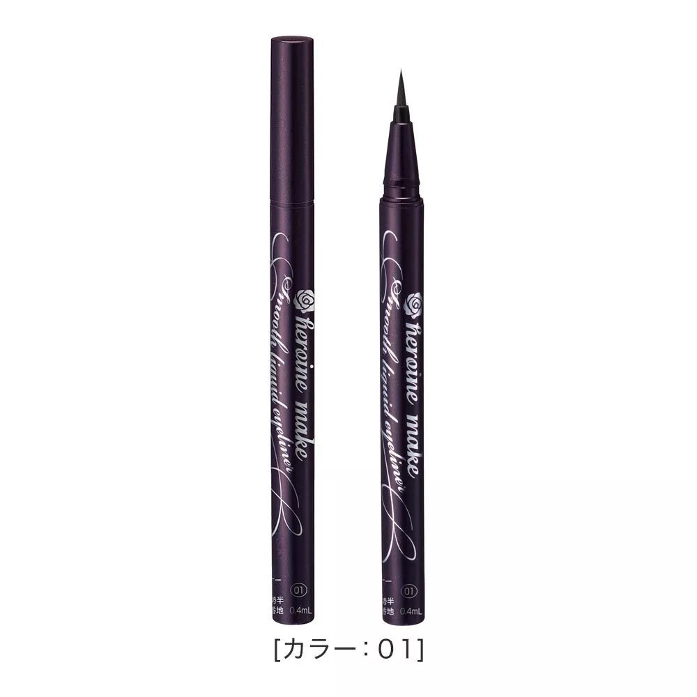 Isehan Kiss Me Heroine Make Smooth Liquid Eyeliner Super Keep - 01 Black