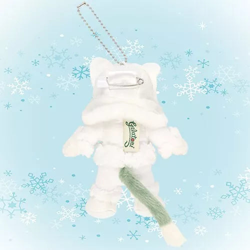 Tokyo Disney Duffy gelatoni White Winter Time Wonders badge Plush keychain